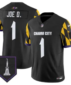 Baltimore Ravens Nike City Edition Patch Vapor Limited Stitched Jersey - Purple - Image 27