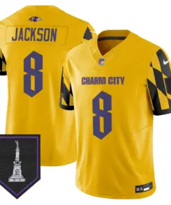 Baltimore Ravens Nike City Edition Patch Vapor Limited Stitched Jersey - Purple - Image 29