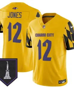 Baltimore Ravens Nike City Edition Patch Vapor Limited Stitched Jersey - Purple - Image 35