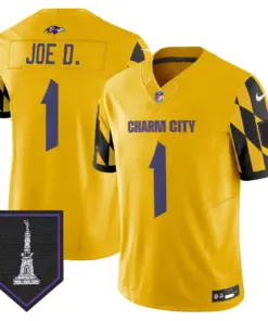 Baltimore Ravens Nike City Edition Patch Vapor Limited Stitched Jersey - Purple - Image 36
