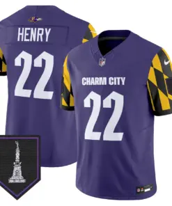 Baltimore Ravens Nike City Edition Patch Vapor Limited Stitched Jersey - Purple