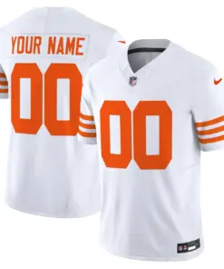 Chicago Bears Nike Throwback Vapor Custom Limited Stitched Jersey - Navy - Image 4