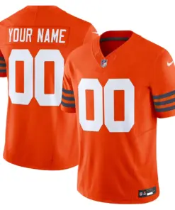 Chicago Bears Nike Throwback Vapor Custom Limited Stitched Jersey - Navy - Image 5