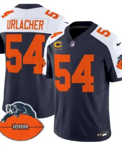 Chicago Bears Nike Throwback Vapor Limited Stitched Jersey - Navy - Image 4