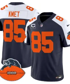 Chicago Bears Nike Throwback Vapor Limited Stitched Jersey - Navy - Image 7