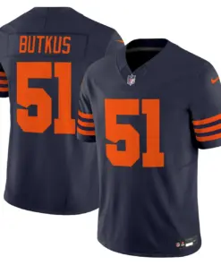 Chicago Bears Nike Throwback Vapor Limited Stitched Jersey - Navy - Image 16