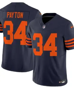 Chicago Bears Nike Throwback Vapor Limited Stitched Jersey - Navy - Image 20