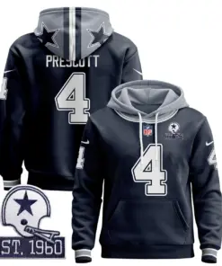 Alternative view of Dallas Cowboys Nike 2024 Pullover Hoodie - Navy