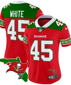 Tampa Bay Buccaneers Nike Women's 2024 Christmas Vapor Limited Stitched Jersey - Red - Image 7