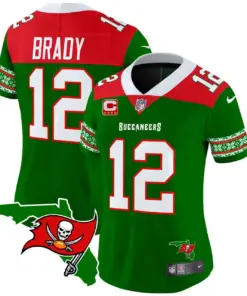 Tampa Bay Buccaneers Nike Women's 2024 Christmas Vapor Limited Stitched Jersey - Red - Image 8