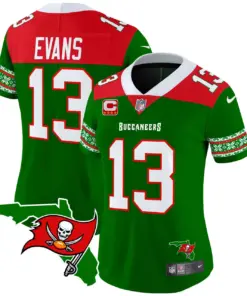 Tampa Bay Buccaneers Nike Women's 2024 Christmas Vapor Limited Stitched Jersey - Red - Image 9