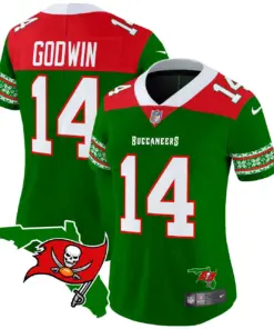 Tampa Bay Buccaneers Nike Women's 2024 Christmas Vapor Limited Stitched Jersey - Red - Image 10