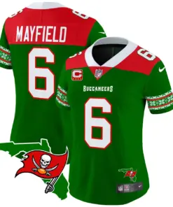 Tampa Bay Buccaneers Nike Women's 2024 Christmas Vapor Limited Stitched Jersey - Red - Image 11