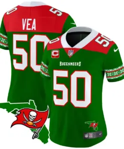 Tampa Bay Buccaneers Nike Women's 2024 Christmas Vapor Limited Stitched Jersey - Red - Image 12