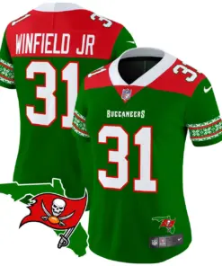 Tampa Bay Buccaneers Nike Women's 2024 Christmas Vapor Limited Stitched Jersey - Red - Image 13