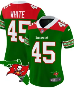Tampa Bay Buccaneers Nike Women's 2024 Christmas Vapor Limited Stitched Jersey - Red - Image 14