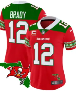 Tampa Bay Buccaneers Nike Women's 2024 Christmas Vapor Limited Stitched Jersey - Red