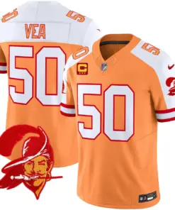 Tampa Bay Buccaneers Nike Throwback Vapor Limited Stitched Jersey V2 - Orange - Image 5