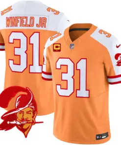 Tampa Bay Buccaneers Nike Throwback Vapor Limited Stitched Jersey V2 - Orange - Image 6