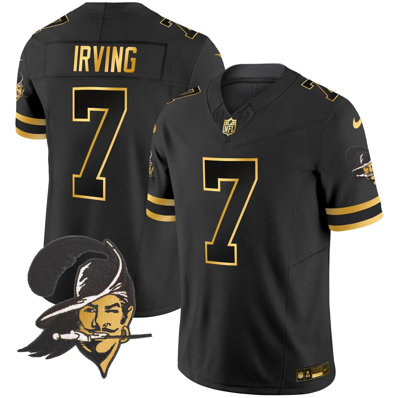 Tampa Bay Buccaneers Nike Throwback Vapor Limited Stitched Jersey - Black - Image 14
