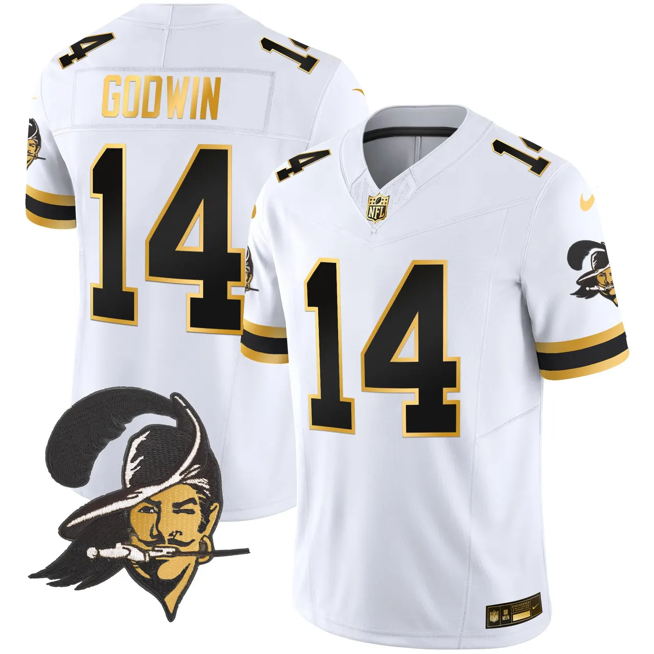 Tampa Bay Buccaneers Nike Throwback Vapor Limited Stitched Jersey - Black - Image 18