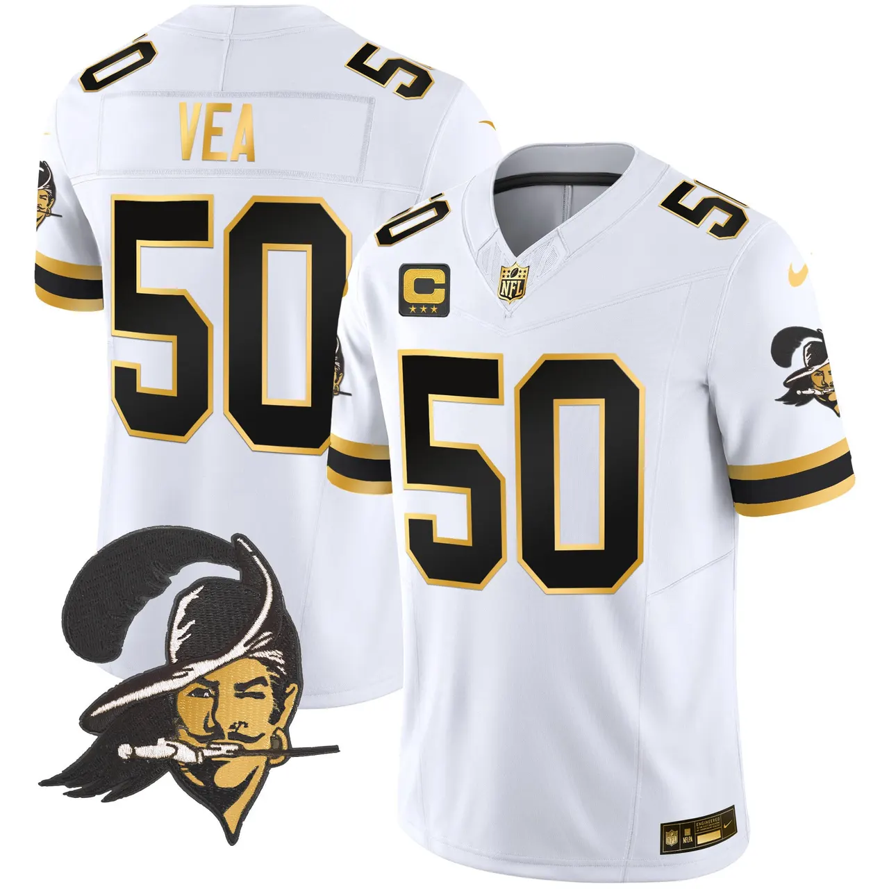 Tampa Bay Buccaneers Nike Throwback Vapor Limited Stitched Jersey - Black - Image 19