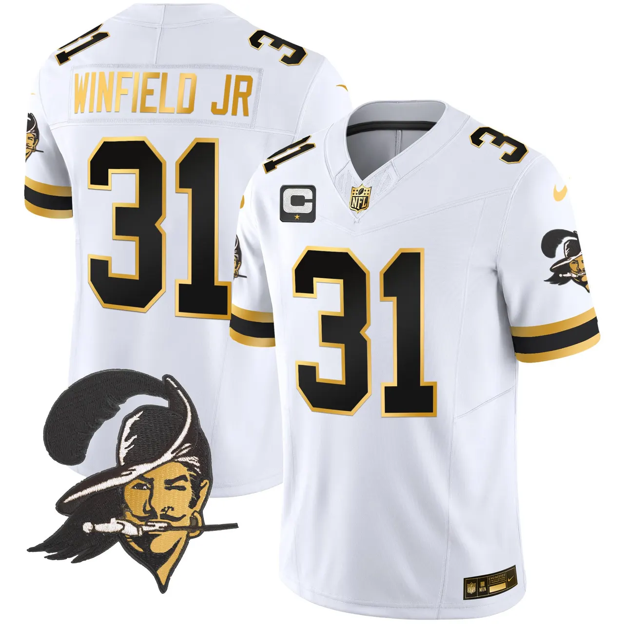 Tampa Bay Buccaneers Nike Throwback Vapor Limited Stitched Jersey - Black - Image 20