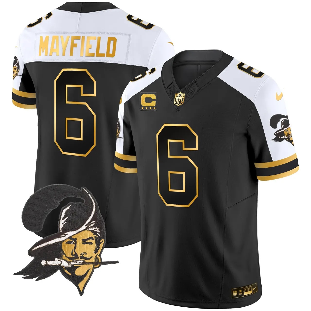 Tampa Bay Buccaneers Nike Throwback Vapor Limited Stitched Jersey - Black - Image 22