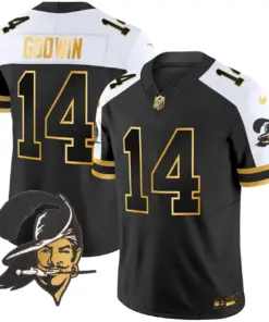 Tampa Bay Buccaneers Nike Throwback Vapor Limited Stitched Jersey - Black - Image 25