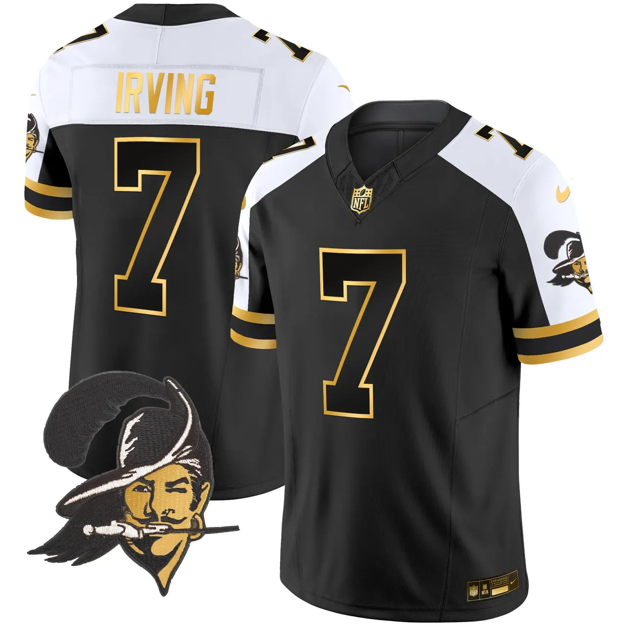 Tampa Bay Buccaneers Nike Throwback Vapor Limited Stitched Jersey - Black - Image 28