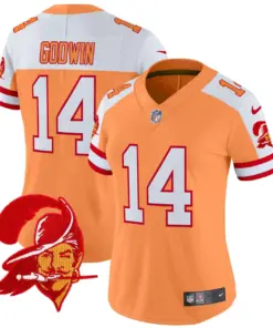 Tampa Bay Buccaneers Nike Women's Throwback Vapor Limited Stitched Jersey - Orange - Image 4