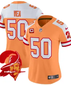 Tampa Bay Buccaneers Nike Women's Throwback Vapor Limited Stitched Jersey - Orange - Image 5