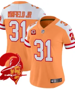 Tampa Bay Buccaneers Nike Women's Throwback Vapor Limited Stitched Jersey - Orange - Image 6