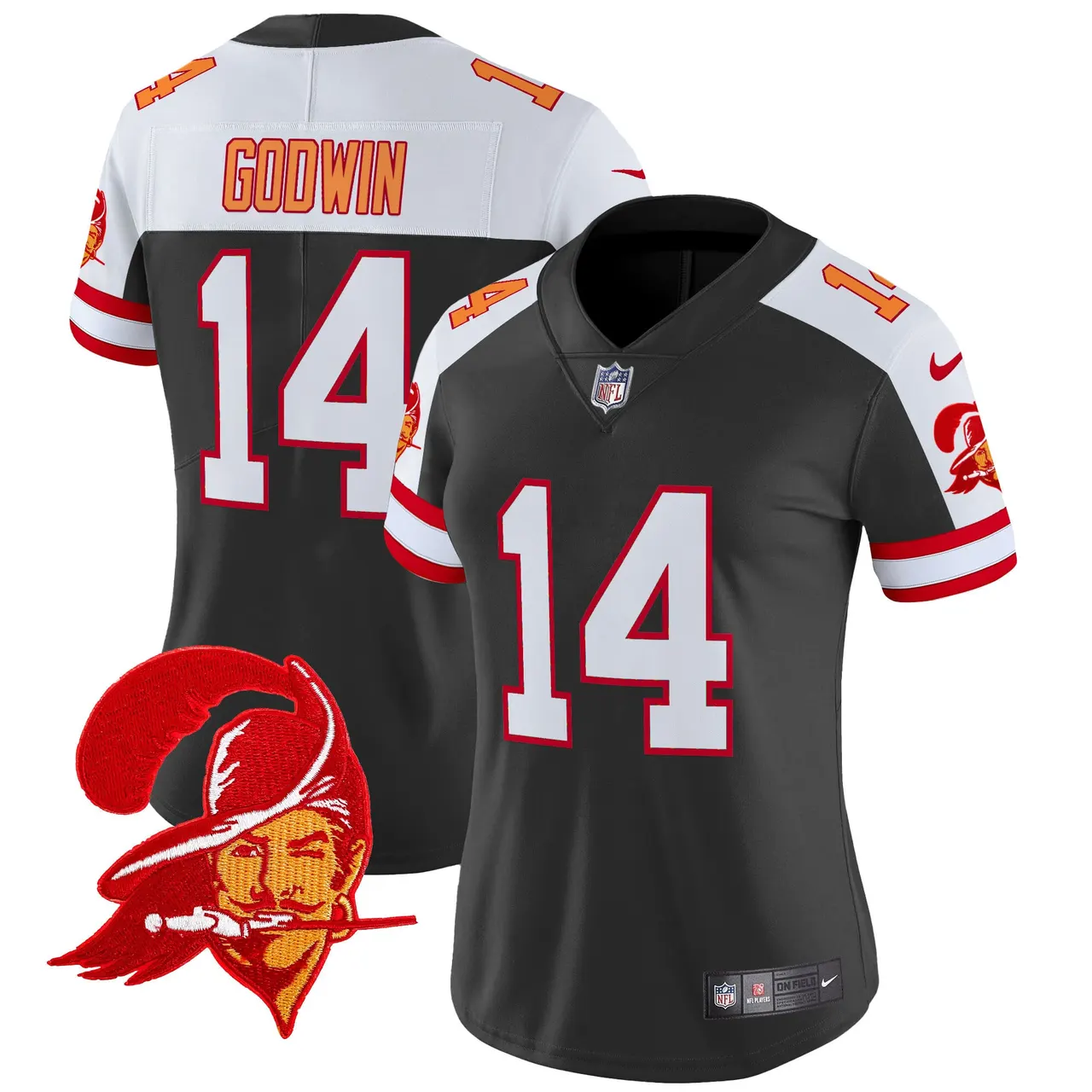 Tampa Bay Buccaneers Nike Women's Throwback Vapor Limited Stitched Jersey - Orange - Image 11