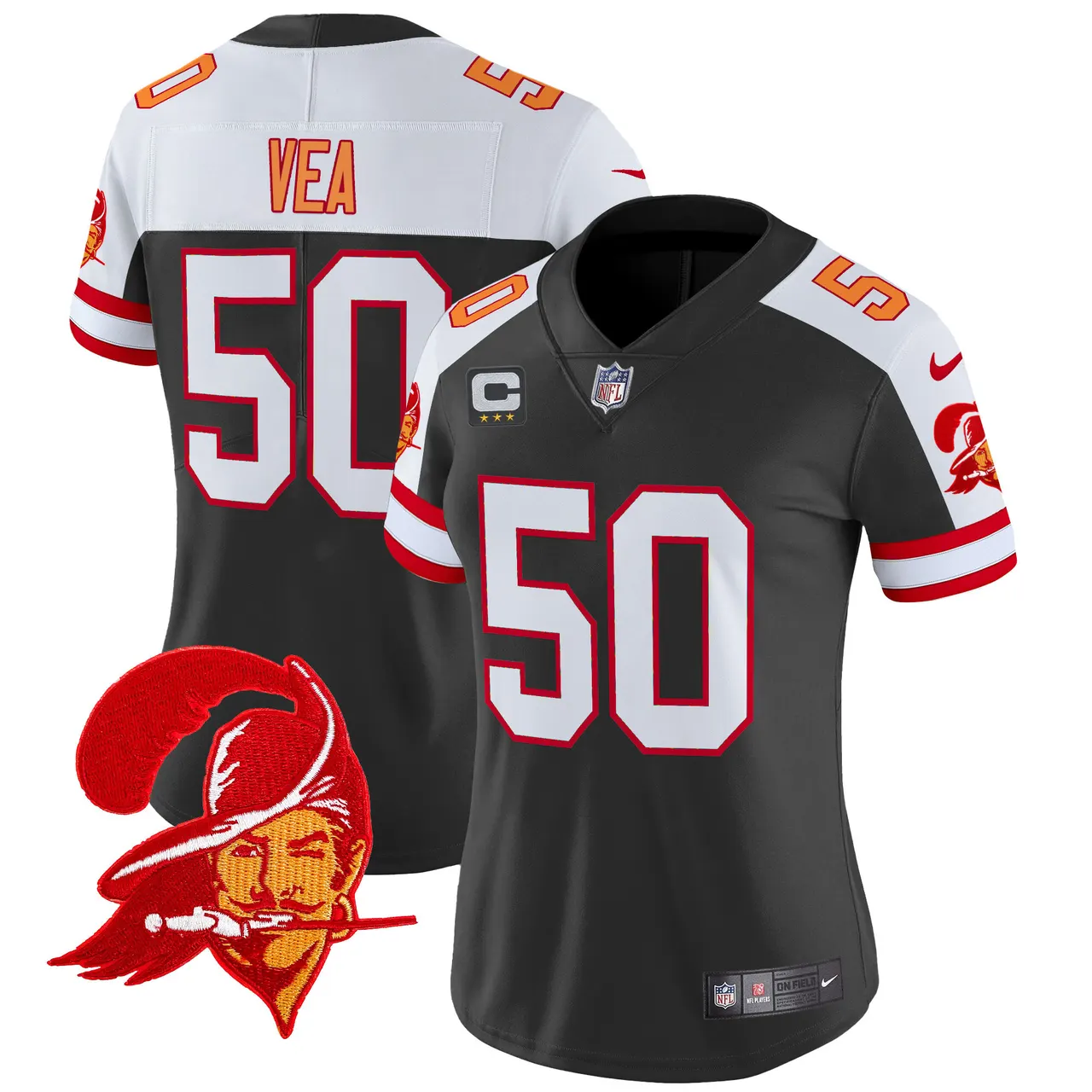 Tampa Bay Buccaneers Nike Women's Throwback Vapor Limited Stitched Jersey - Orange - Image 12