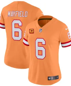 Tampa Bay Buccaneers Nike Women's Throwback Vapor Limited Stitched Jersey - Orange - Image 15