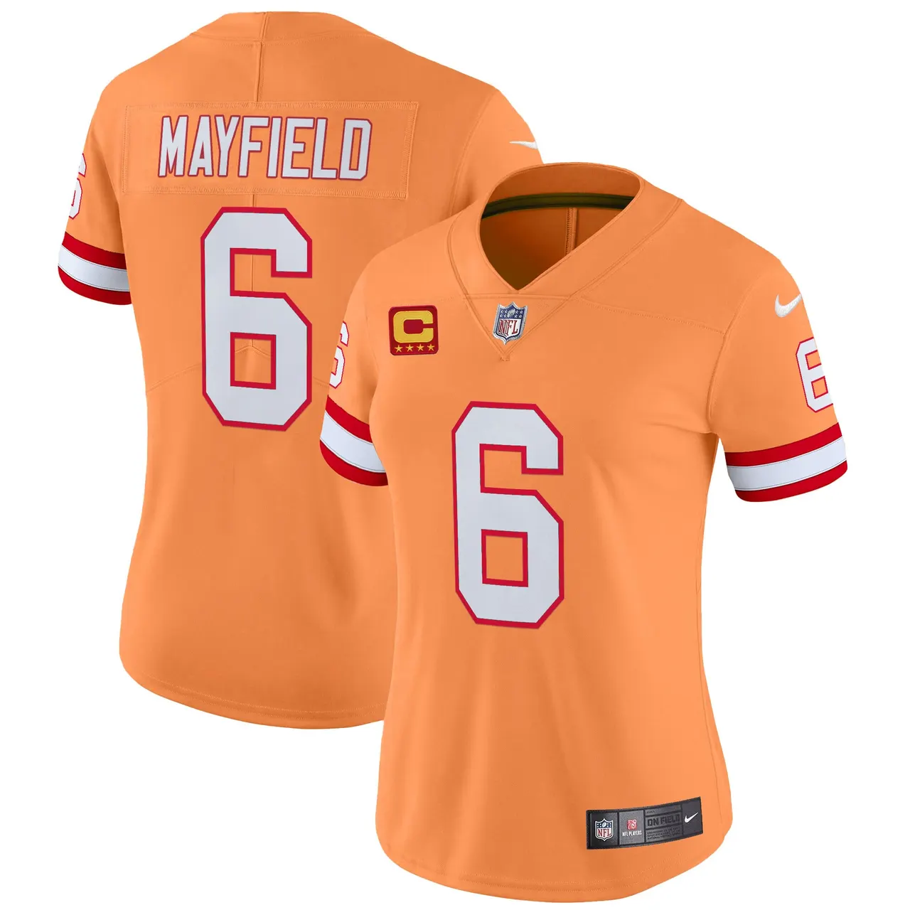 Tampa Bay Buccaneers Nike Women's Throwback Vapor Limited Stitched Jersey - Orange - Image 15