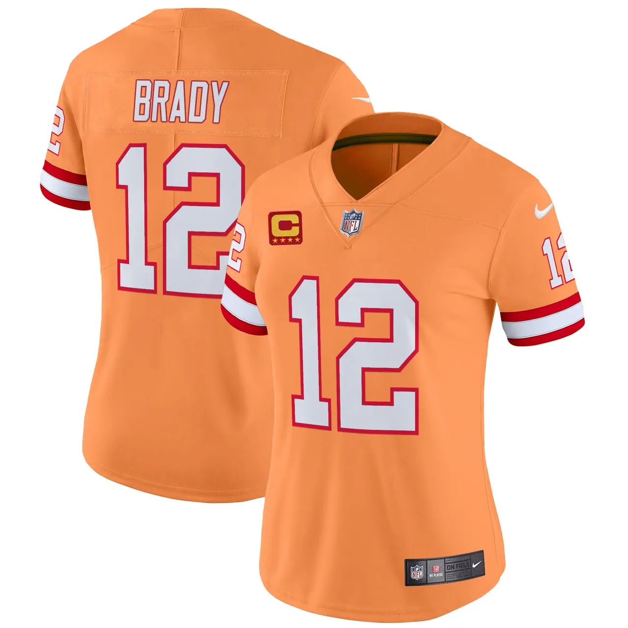 Tampa Bay Buccaneers Nike Women's Throwback Vapor Limited Stitched Jersey - Orange - Image 16