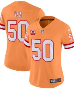 Tampa Bay Buccaneers Nike Women's Throwback Vapor Limited Stitched Jersey - Orange - Image 19