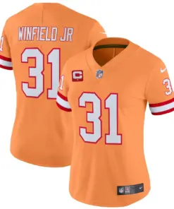Tampa Bay Buccaneers Nike Women's Throwback Vapor Limited Stitched Jersey - Orange - Image 20
