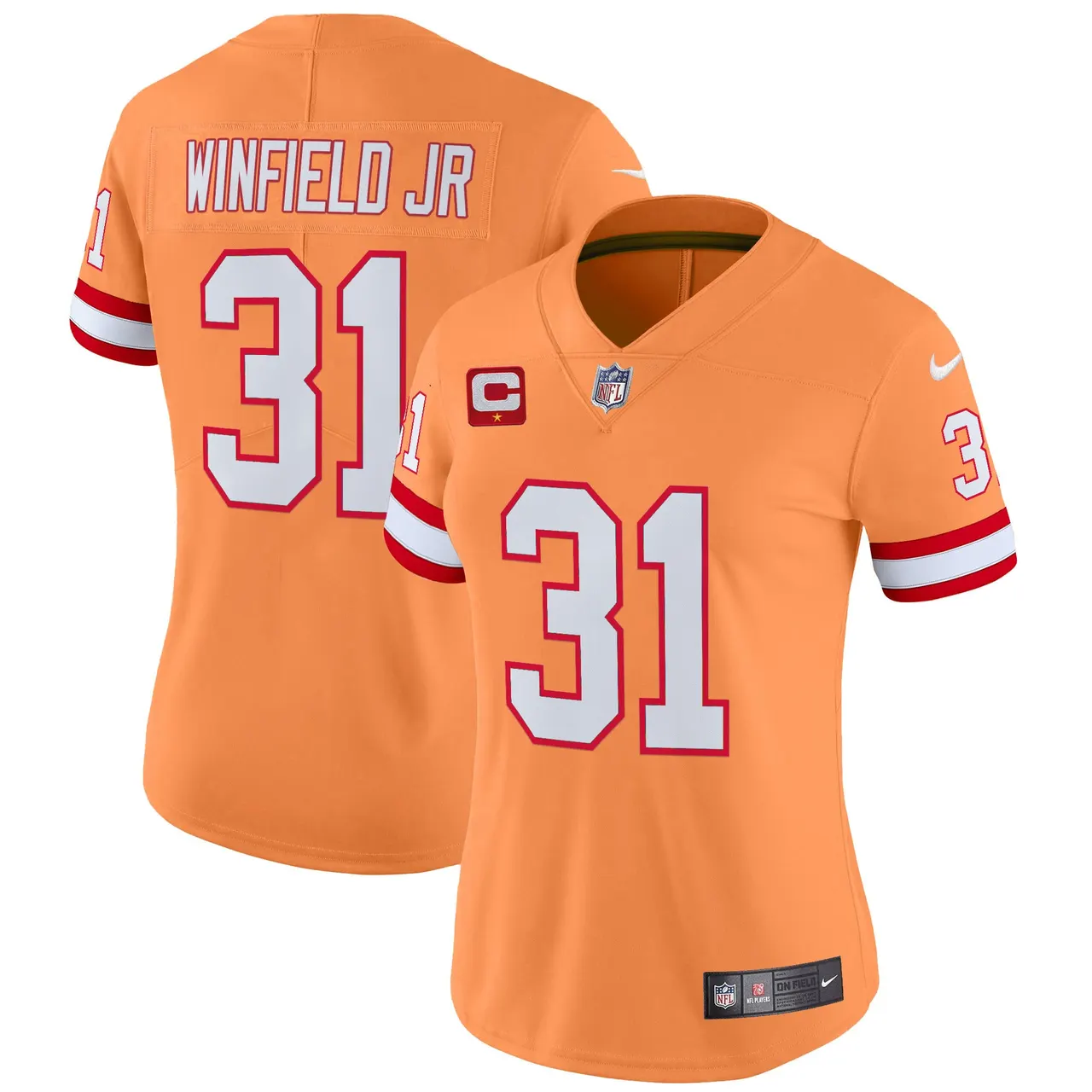 Tampa Bay Buccaneers Nike Women's Throwback Vapor Limited Stitched Jersey - Orange - Image 20