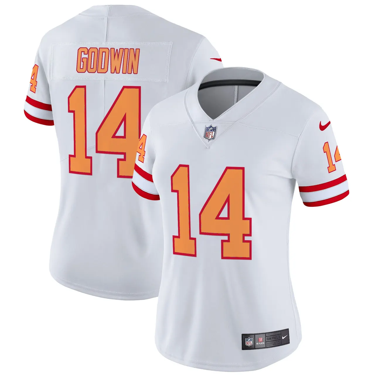 Tampa Bay Buccaneers Nike Women's Throwback Vapor Limited Stitched Jersey - Orange - Image 25