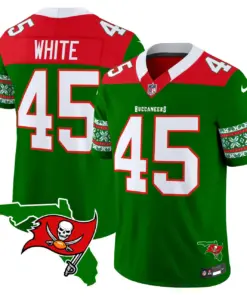 Tampa Bay Buccaneers Nike 2024 Christmas Vapor Limited Stitched Jersey - Red - Image 14