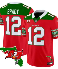 Tampa Bay Buccaneers Nike 2024 Christmas Vapor Limited Stitched Jersey - Red