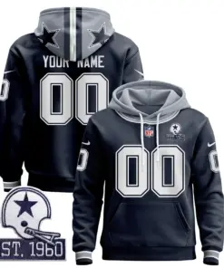Dallas Cowboys Nike 2024 Pullover Custom Pullover Hoodie - Navy