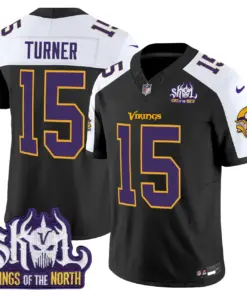 Sam Darnold Minnesota Vikings Nike Throwback King of the North Patch Vapor Limited Stitched Jersey - Purple - Image 13