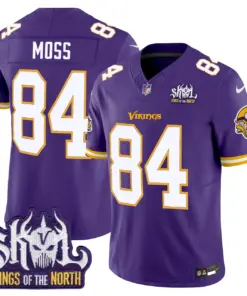 Sam Darnold Minnesota Vikings Nike Throwback King of the North Patch Vapor Limited Stitched Jersey - Purple - Image 27