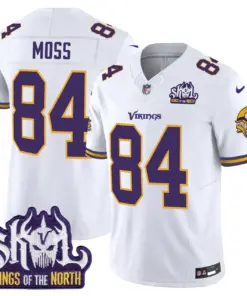 Sam Darnold Minnesota Vikings Nike Throwback King of the North Patch Vapor Limited Stitched Jersey - Purple - Image 36