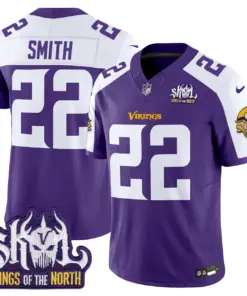 Sam Darnold Minnesota Vikings Nike King of the North Patch Vapor Limited Stitched Jersey - Purple - Image 7
