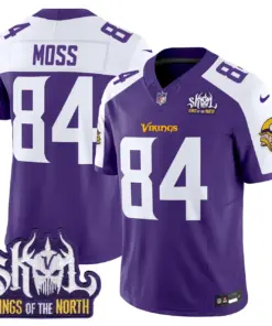 Sam Darnold Minnesota Vikings Nike King of the North Patch Vapor Limited Stitched Jersey - Purple - Image 9